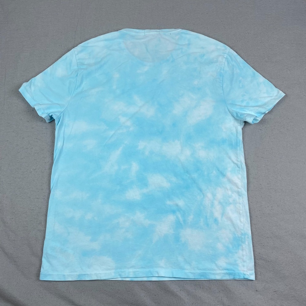 Ralph Lauren Polo Bear Fishing Shirt Men XL Blue Tie Dye fisherman Outdoor - Picture 8 of 15